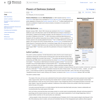 Powers of Darkness (Iceland) - Wikipedia