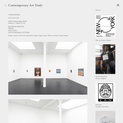 Caroline Bachmann at Galerie Gregor Staiger, Zürich | Contemporary Art Daily