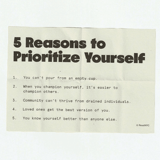 5 Reasons to Prioritize Yourself