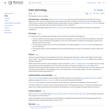 Calm technology - Wikipedia