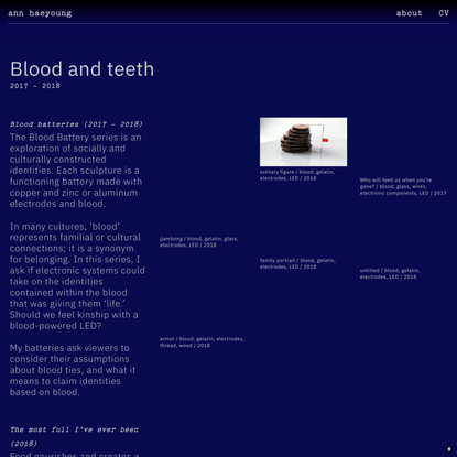 blood and teeth — ann haeyoung’s homepage