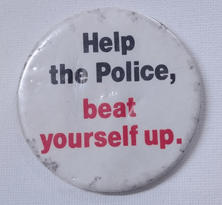 Anti-police pin from Northern Ireland