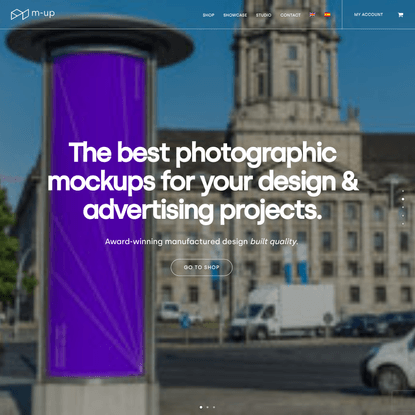 The best photographic mockups for design & advertising - M-UP