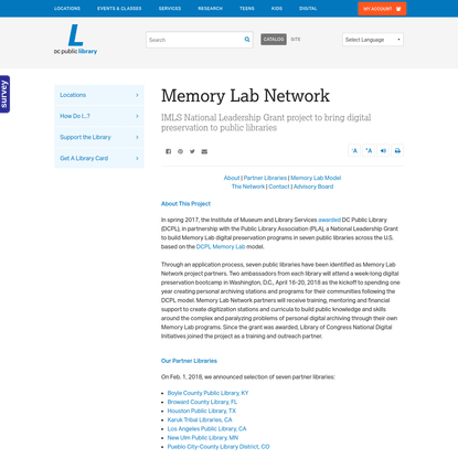 Memory Lab Network