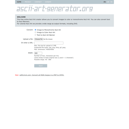 Online Ascii Art Creator