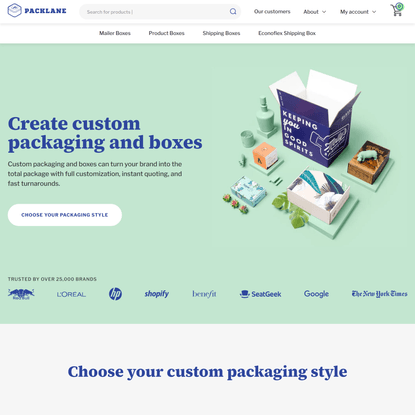 Custom Boxes &amp; Custom Packaging | Design your own boxes | Packlane