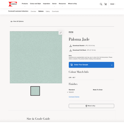 F6728 Paloma Jade - Formica® Laminate Collection