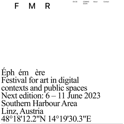 LINZ FMR – art in digital contexts and public spaces