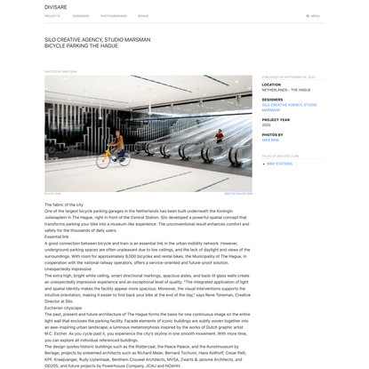Silo Creative Agency, Studio Marsman, Mike Bink · Bicycle parking The Hague