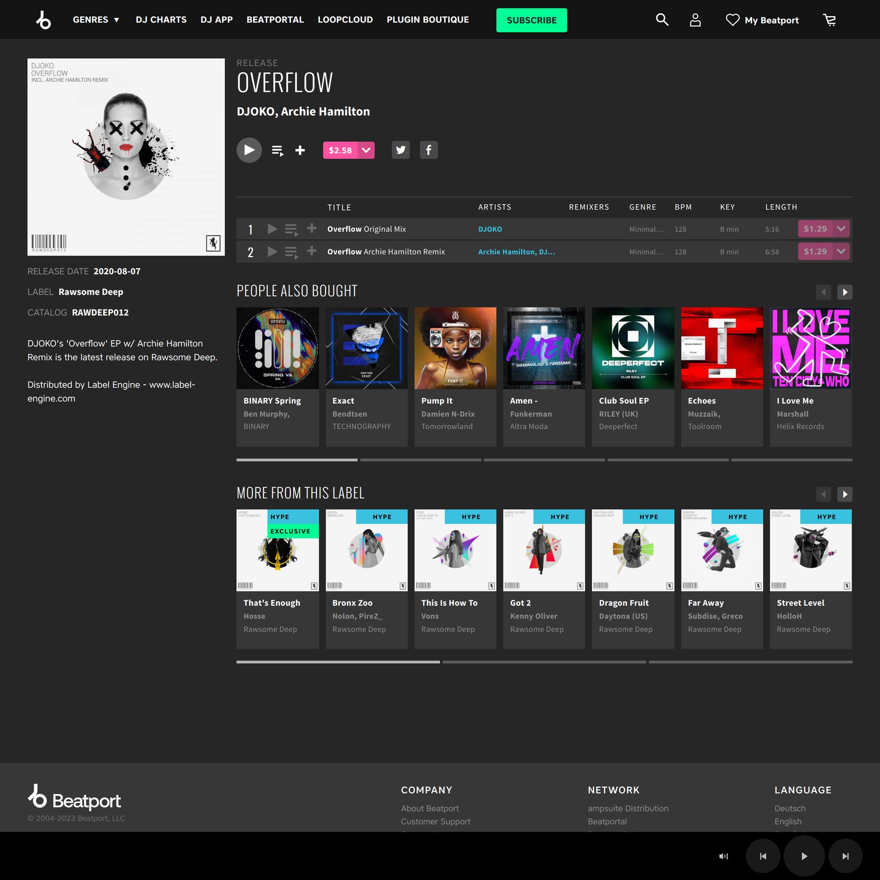 Overflow from Rawsome Deep on Beatport