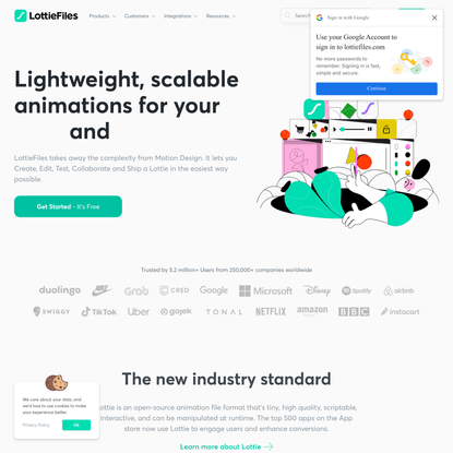 LottieFiles: Download Free lightweight animations for website &amp; apps.