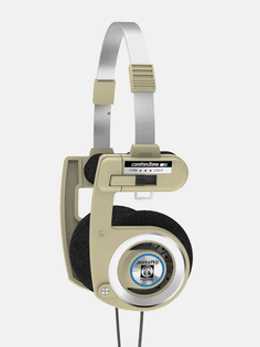 Koss Porta Pro Limited Edition Rhythm Beige On-Ear Headphones, in-Line Microphone, Volume Control and Touch Remote Control, Includes Hard Carrying Case, Wired with 3.5mm Plug, Rhythm Beige
