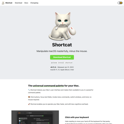 Shortcat: Universal command palette for your Mac | Shortcat