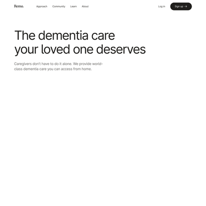 Better Dementia Care - Remo Health