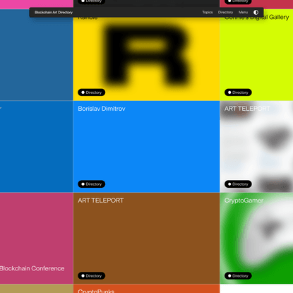 Blockchain Art Directory