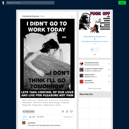 Fuck Yeah Anarchist Posters on Tumblr