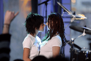 Tatu group at a performance in New York, March 3, 2003.