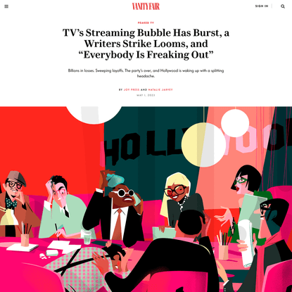 TV’s Streaming Bubble Has Burst, a Writers Strike Looms, and “Everybody Is Freaking Out”