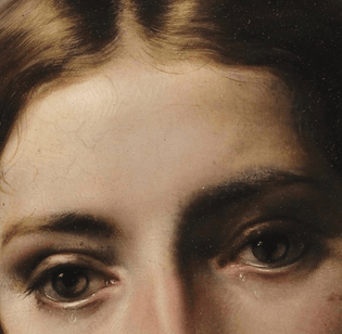Mary Magdalene as a Hermit (detail) Francesco Hayez 1833