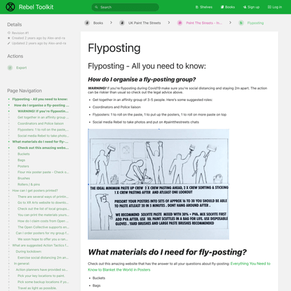 Flyposting | Rebel Toolkit