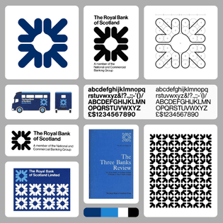 Brand System for The National Commercial Bank of Scotland (now RBS) by Mark Woodhams, 1968.