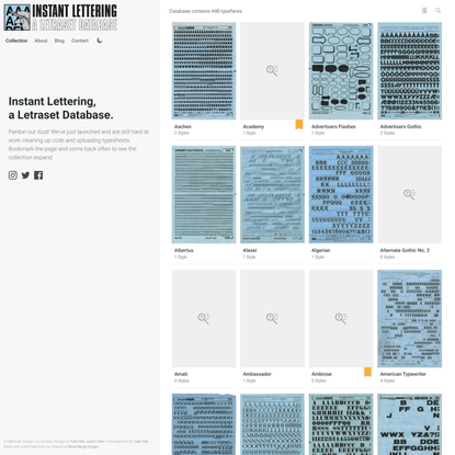 Collection | Instant Lettering Database