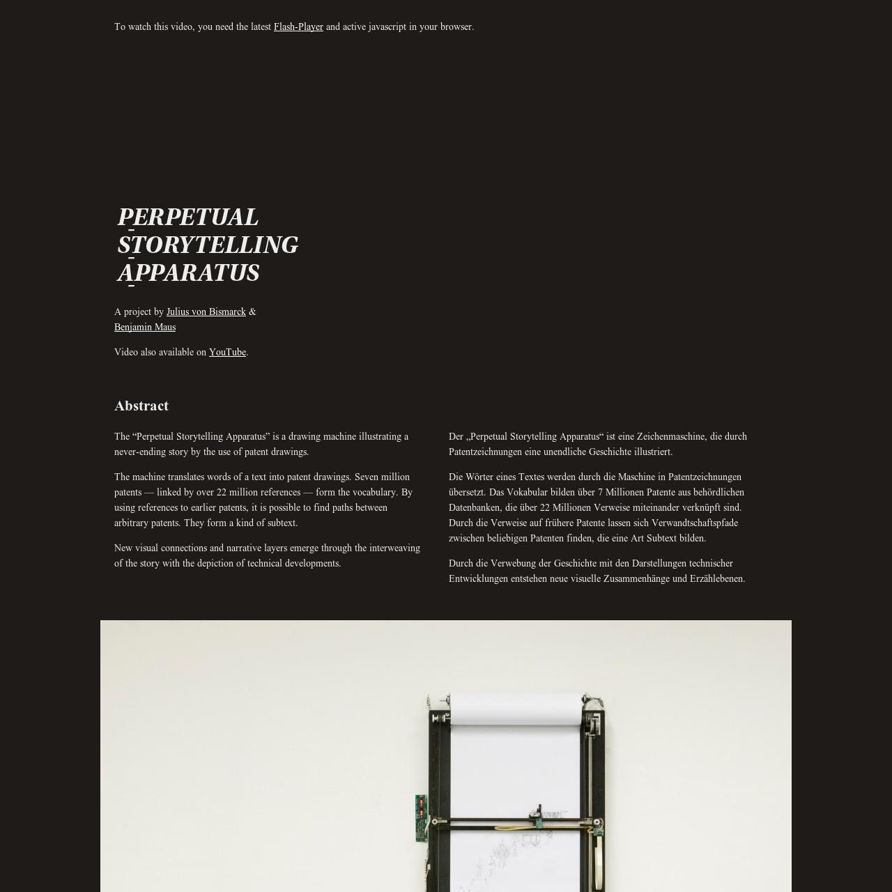 Perpetual Storytelling Apparatus
