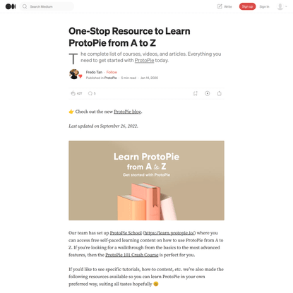 One-Stop Resource to Learn ProtoPie from A to Z