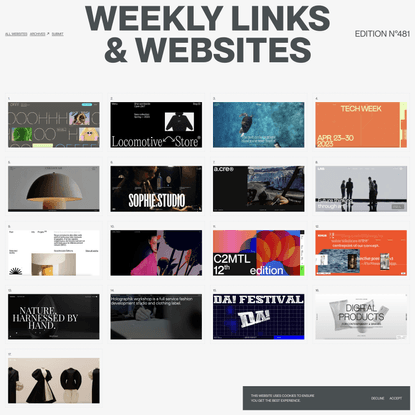 Weekly links &amp; websites