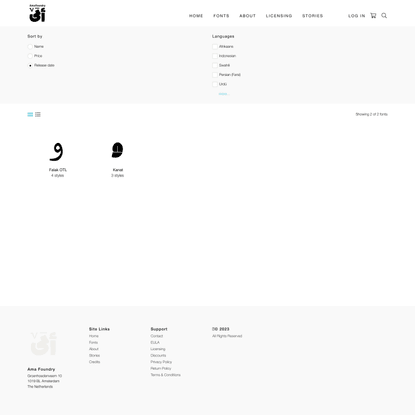 Fonts | Ama Foundry
