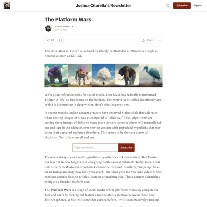 The Platform Wars