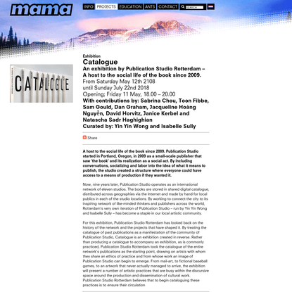 Showroom MAMA: Catalogue