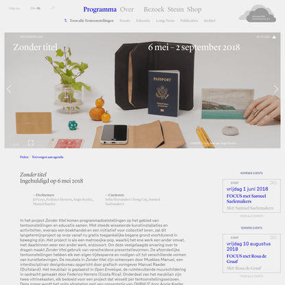 Zonder titel - Tentoonstellingen - Programma - Witte de With