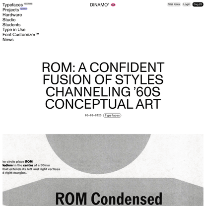 ROM: A Confident Fusion of Styles Channeling ’60s Conceptual Art
