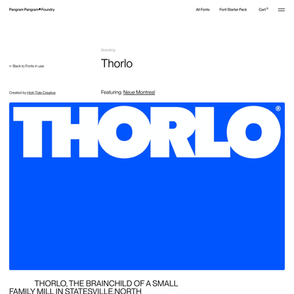 Thorlo – Pangram Pangram Foundry