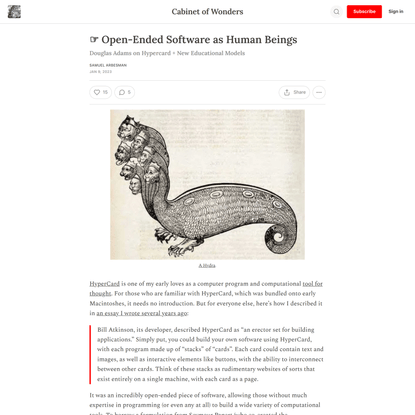 ☞ Open-Ended Software as Human Beings