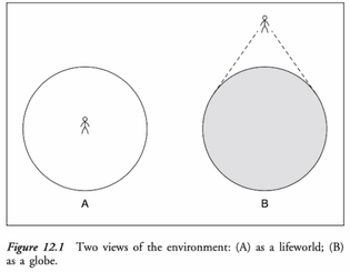 Tim Ingold. (2000) ‘Globes and Spheres The topology of environmentalism’, in The Perception of the Environment and in K. Milton ed. Environmentalism The View from Anthropology (1993).