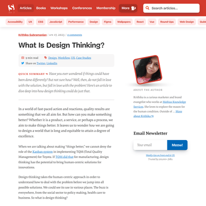 What Is Design Thinking? — Smashing Magazine