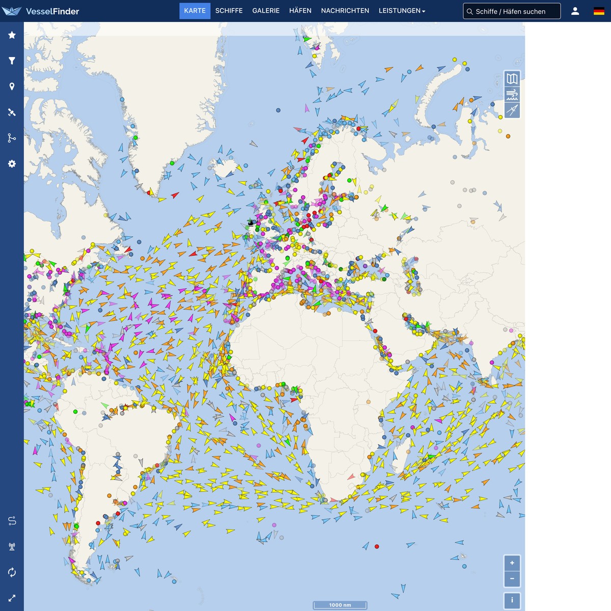 Freies AIS Tracking Von Schiffsbewegungen - VesselFinder — Are.na