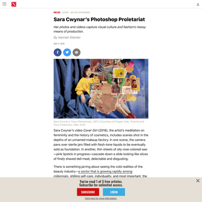 Sara Cwynar’s Photoshop Proletariat