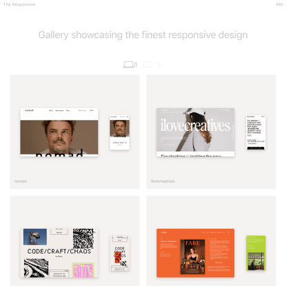 The Responsive || Responsive Design Gallery