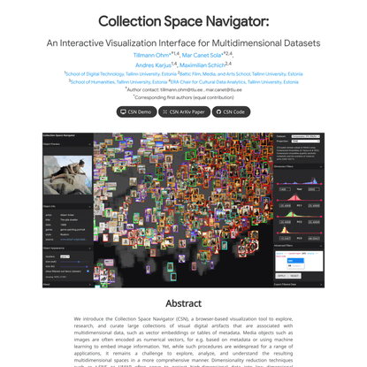 CSN - Collection Space Navigator