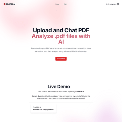 ChatPDF.ai | Analyze PDF with AI, ChatGPT for PDF