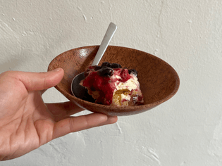 I wish you could taste this blueberry tiramisu Paul made