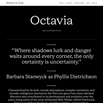 Octavia | Flavia Zimbardi