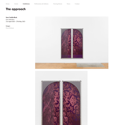 Sara VanDerBeek | The approach