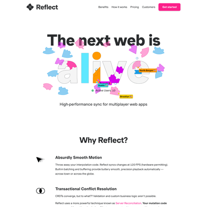 Reflect: High-performance sync for multiplayer web apps.