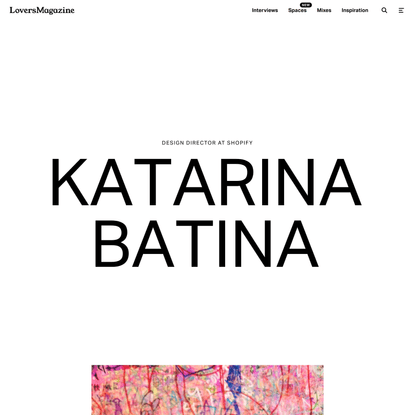 Interview with Katarina Batina - Lovers Magazine