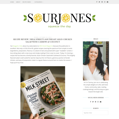 Recipe Review | Milk Street's Southeast Asian Chicken Salad with Cashews & Coconut | SourJones - Squeeze the most out of your life