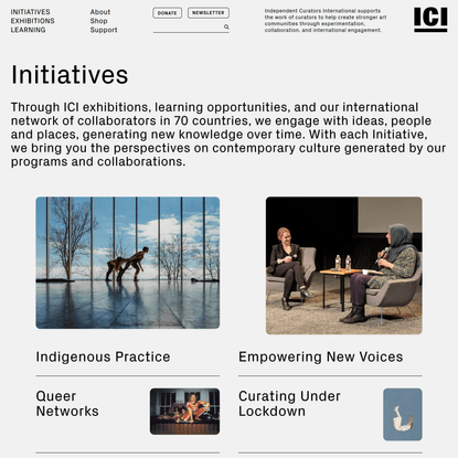 Initiatives - Independent Curators International
